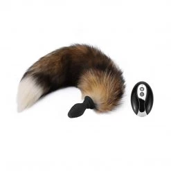 Honey Play Box Lillian - Detachable Vibrating Soft Fox Tail Butt Plug Stimulator Anal Toys