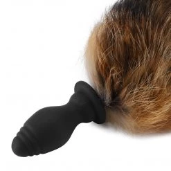Honey Play Box Lillian - Detachable Vibrating Soft Fox Tail Butt Plug Stimulator Anal Toys