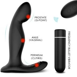 Honey Play Box Zeus - Detachable Prostate Stimulator With Bullet Vibrator Anal Vibrators