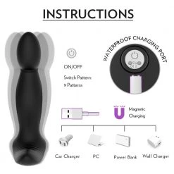 Honey Play Box Zeus - Detachable Prostate Stimulator With Bullet Vibrator Anal Vibrators