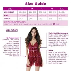 LYPS Sexy Lace Babydoll Chemise Lingerie Set - Red