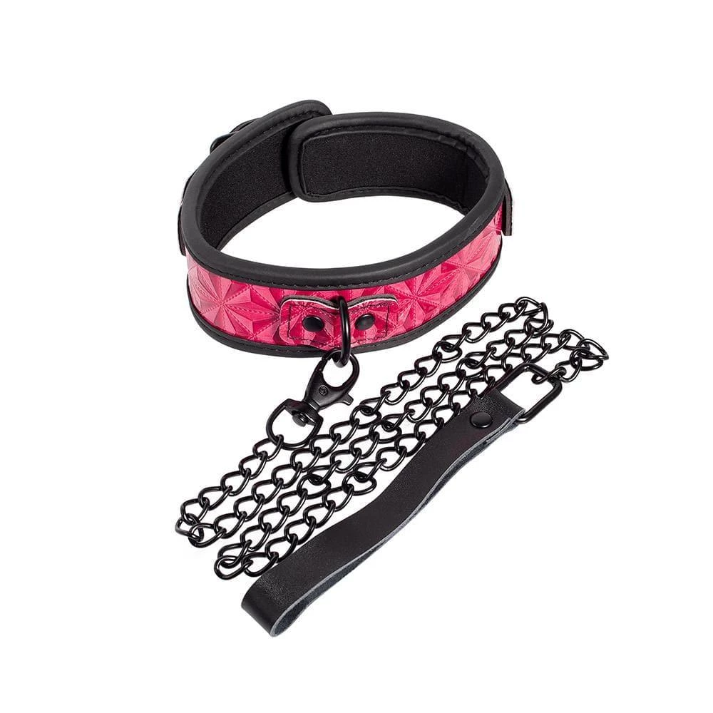 Honey Play Box Power Play Collar & Leash - Pink Handcuffs & Restraints 3 Honey Play Box Power Play Collar & Leash - Pink Handcuffs & Restraints
