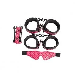 Honey Play Box Handcuffs & Restraints Kinky Play Bondage Kit - Pink