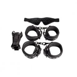Honey Play Box Handcuffs & Restraints Kinky Play Bondage Kit - Black