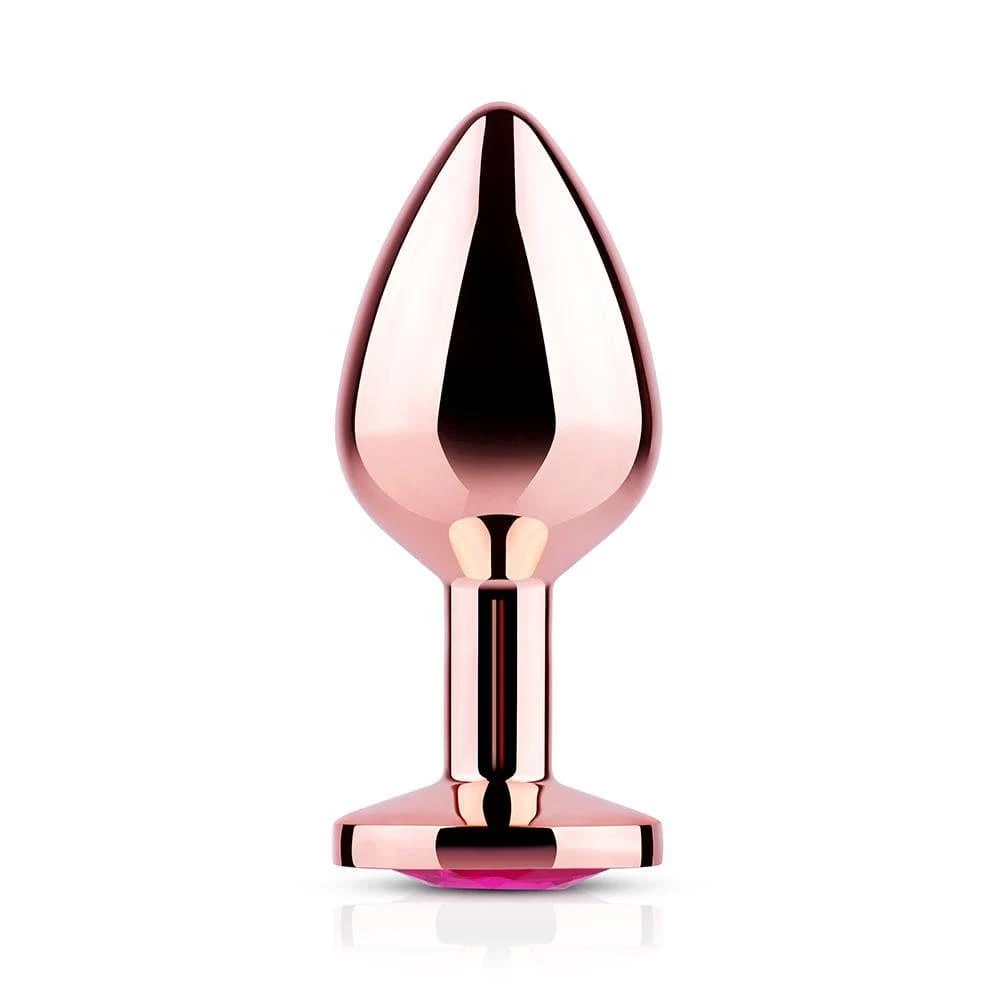 Honey Play Box Pink Gem Rose Gold Metal Butt Plug Anal Toys 4 Honey Play Box Pink Gem Rose Gold Metal Butt Plug Anal Toys