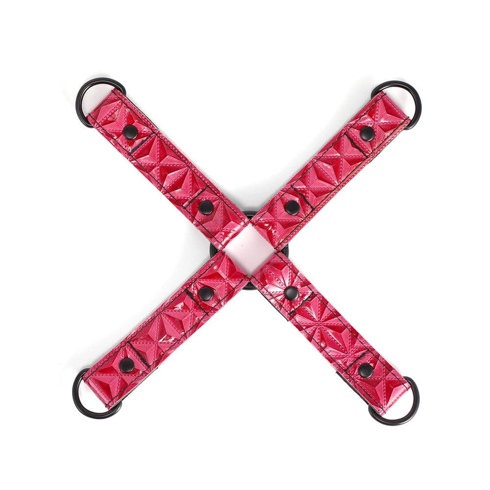 Honey Play Box Four Point Hogtie - Pink 3 Honey Play Box Four Point Hogtie - Pink