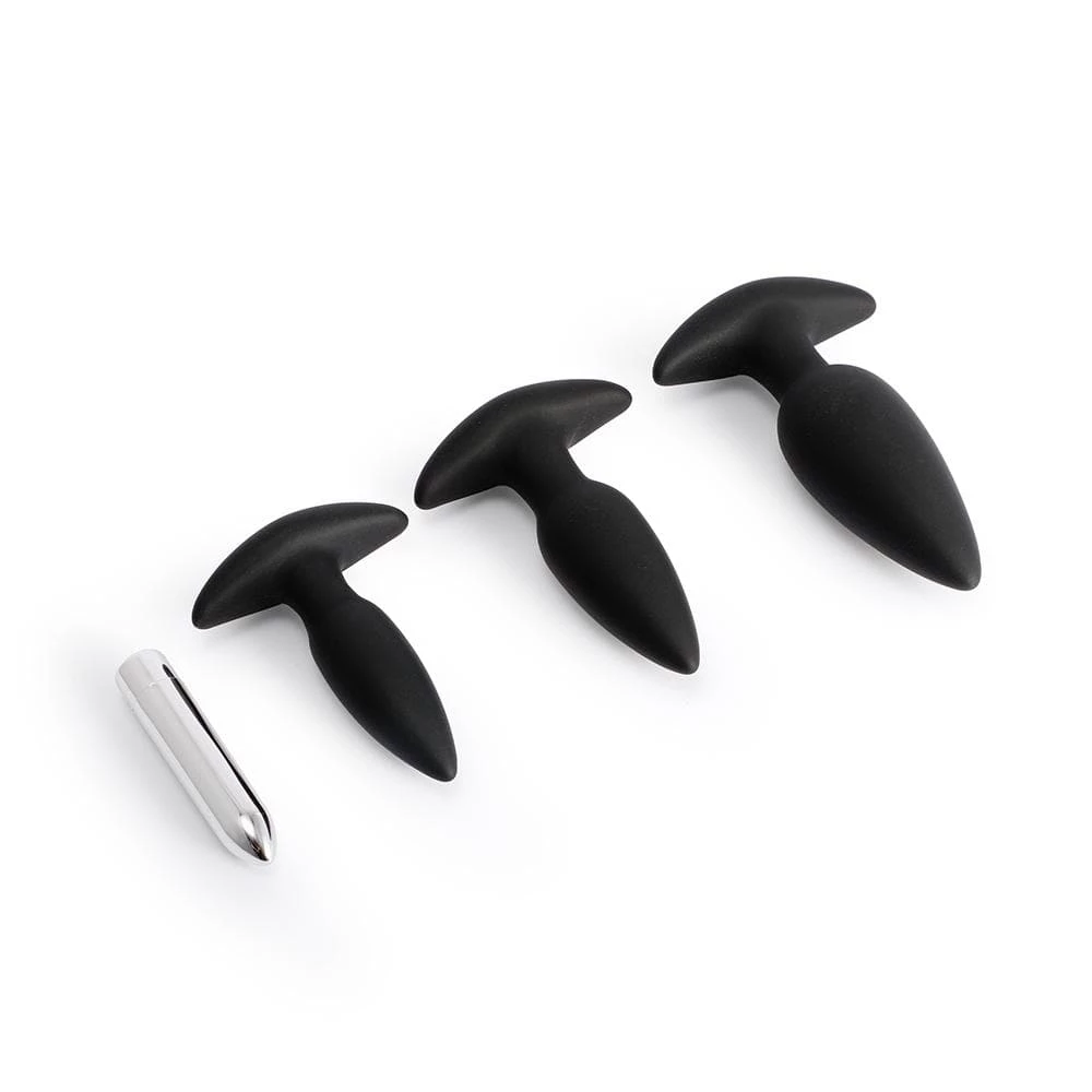 Honey Play Box Ariel - Silicone Vibrating Anal Plug Trainning Kit - Black Anal Vibrators 4 Honey Play Box Ariel - Silicone Vibrating Anal Plug Trainning Kit - Black Anal Vibrators