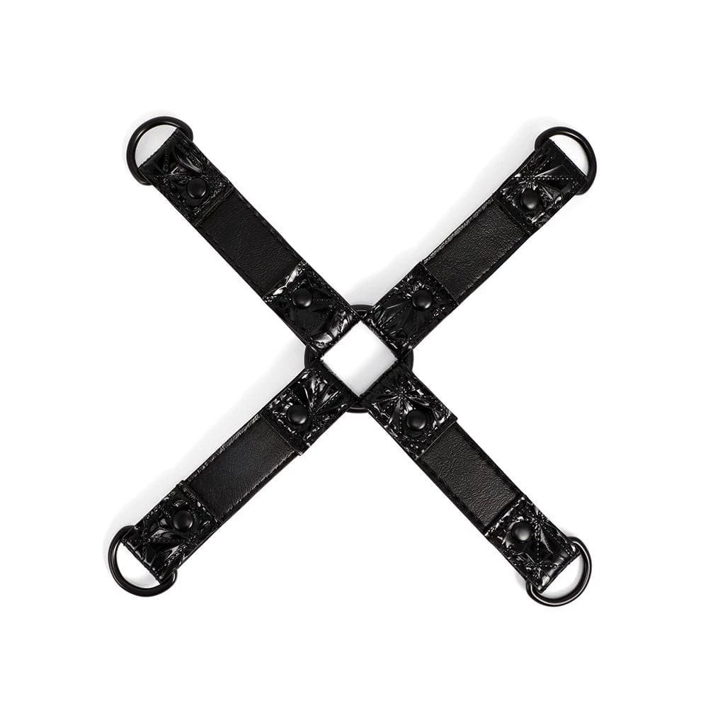 Honey Play Box Handcuffs & Restraints Four Point Hogtie - Black 4 Honey Play Box Handcuffs & Restraints Four Point Hogtie - Black