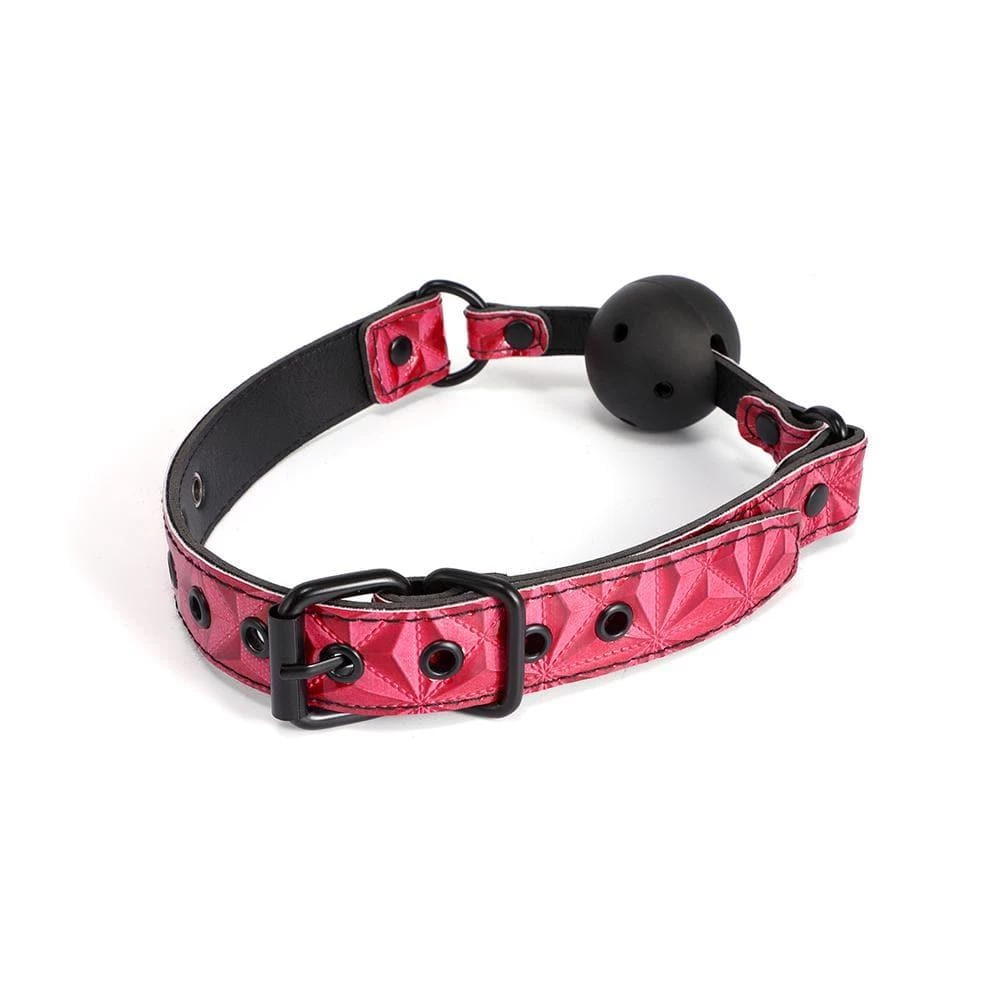 Honey Play Box Ur Mine Ball Gag - Pink Blindfolds & Gags 5 Honey Play Box Ur Mine Ball Gag - Pink Blindfolds & Gags