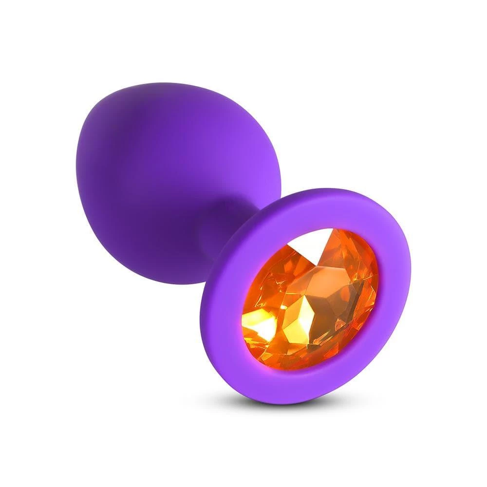 Honey Play Box Anal Toys Orange Gem Purple Silicone Butt Plug 5 Honey Play Box Anal Toys Orange Gem Purple Silicone Butt Plug