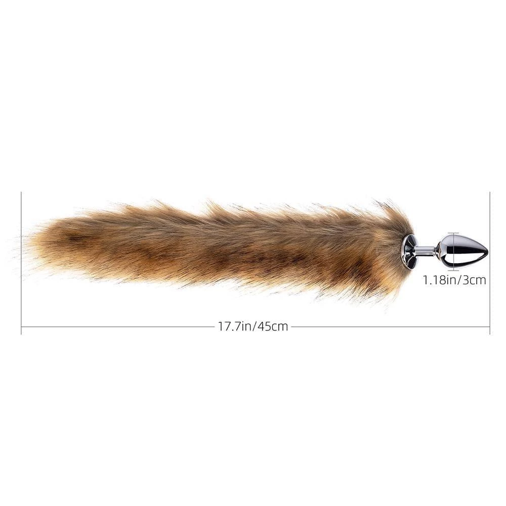 Honey Play Box Long Fox Tail Butt Plug - Brown Fur Anal Toys 5 Honey Play Box Long Fox Tail Butt Plug - Brown Fur Anal Toys