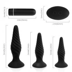 Honey Play Box Bullet Vibrators Idris - Vibrating Anal Plug Set