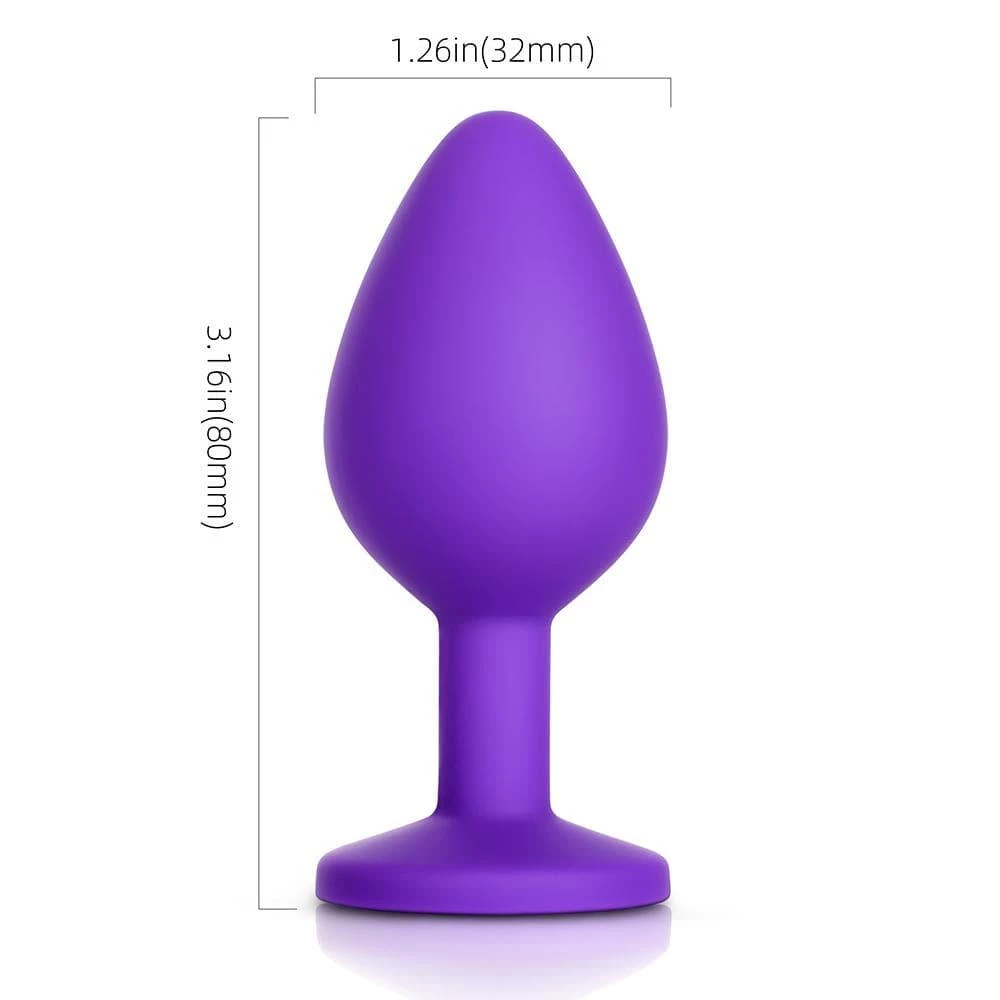 Honey Play Box Anal Toys Red Gem Purple Silicone Butt Plug 8 Honey Play Box Anal Toys Red Gem Purple Silicone Butt Plug