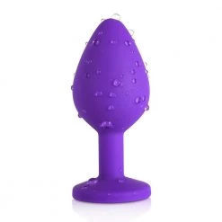 Honey Play Box Blue Gem Purple Silicone Butt Plug