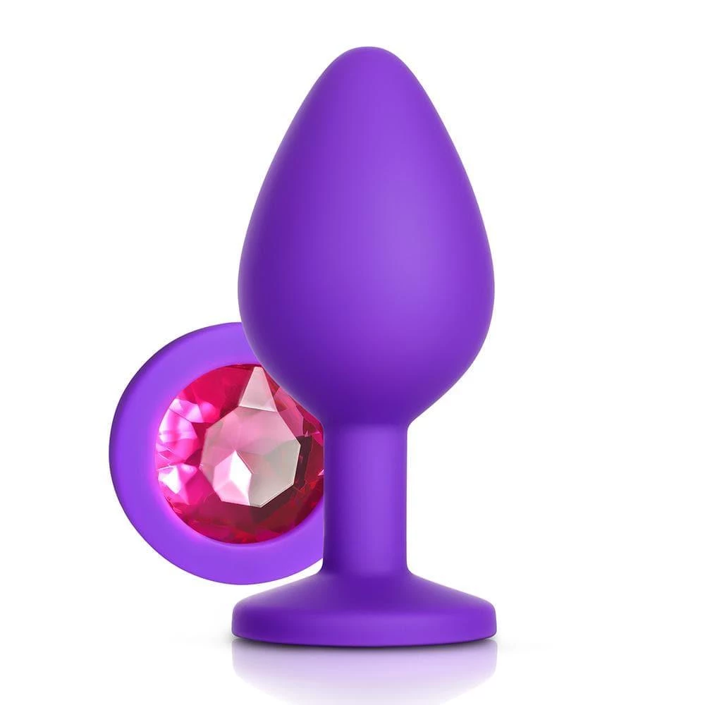 Honey Play Box Anal Toys Pink Gem Purple Silicone Butt Plug 3 Honey Play Box Anal Toys Pink Gem Purple Silicone Butt Plug