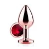 Honey Play Box Anal Toys Red Gem Rose Gold Metal Butt Plug 2 Honey Play Box Anal Toys Red Gem Rose Gold Metal Butt Plug