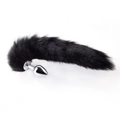 Honey Play Box Long Fox Tail Plug - Black Fur Anal Toys 6 Honey Play Box Long Fox Tail Plug - Black Fur Anal Toys