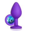 Honey Play Box Blue Gem Purple Silicone Butt Plug 1 Honey Play Box Blue Gem Purple Silicone Butt Plug