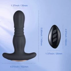 Juntame-Toys New Agas - Thrusting Butt Plug With Remote Control