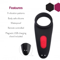 Honey Play Box Remote Controlled Vibrating Dual Ring