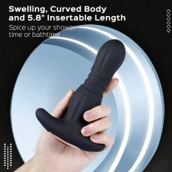 Juntame-Toys New Agas - Thrusting Butt Plug With Remote Control