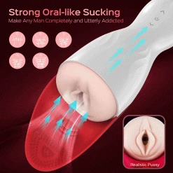 Juntame-Toys Fenix - Automatic Blowjob Male Masturbator With Testicle Massage New