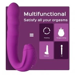 Juntame-Toys Lilian - G Spot Vibrator With Rotating Head & Vibrating Tongue New
