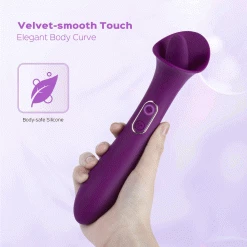 Juntame Adele - Clit Licking Tongue Vibrator With G Spot Stimulator New