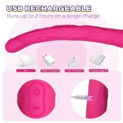 Juntame US Official Store | Shop Adult Sex Toys And Lingerie Sappho – Double-Ended 12-inch Vibrating Dildo New