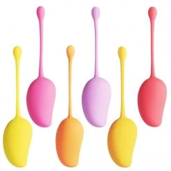 Juntame US Official Store | Shop Adult Sex Toys And Lingerie New Mango – Colorful Set Of 6 Silicone Weighted-ball Kegel Exercisers