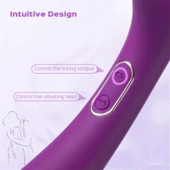 Juntame Adele - Clit Licking Tongue Vibrator With G Spot Stimulator New
