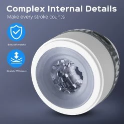 Juntame-Toys New Barrel Cup - Open-ended Vibrating Stroker Penis Stimulator