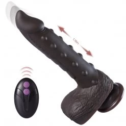 Honey Play Box New Alger - Hard Black Thrusting Vibrating Dildo