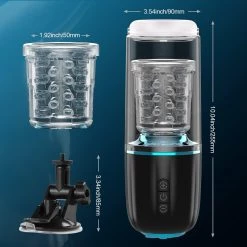 Juntame-Toys Stormur - Hands-free Thrusting & Rotating Male Masturbator