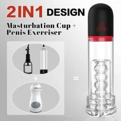 Juntame-Toys Kian - 9 Mode Suction Penis Pump