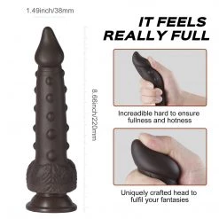 Honey Play Box New Alger - Hard Black Thrusting Vibrating Dildo